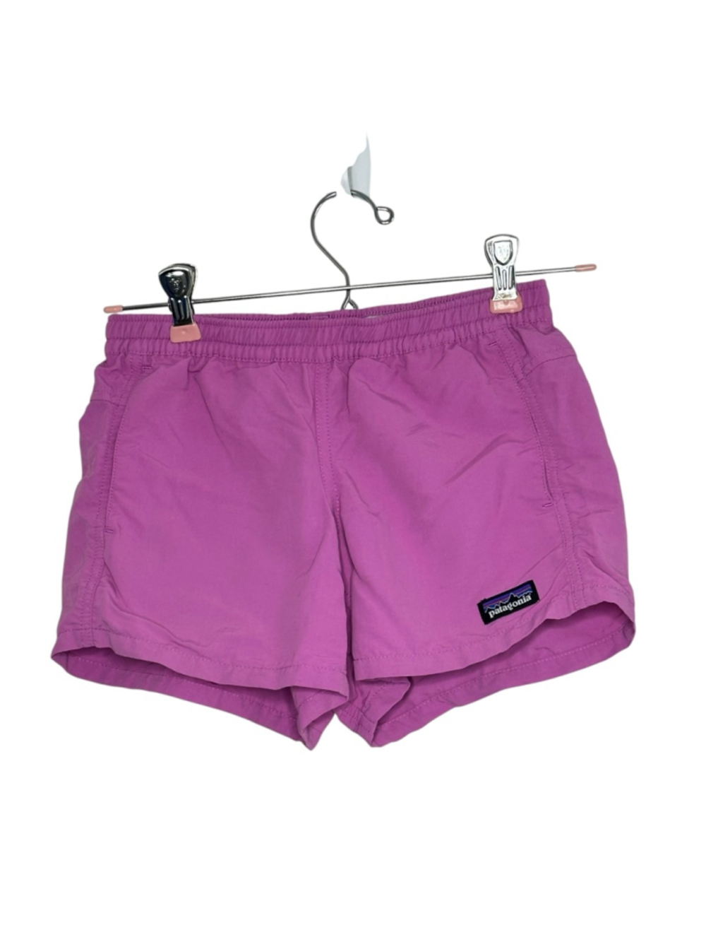 Girls pink 3.5 Patagonia quick dry pull on shorts